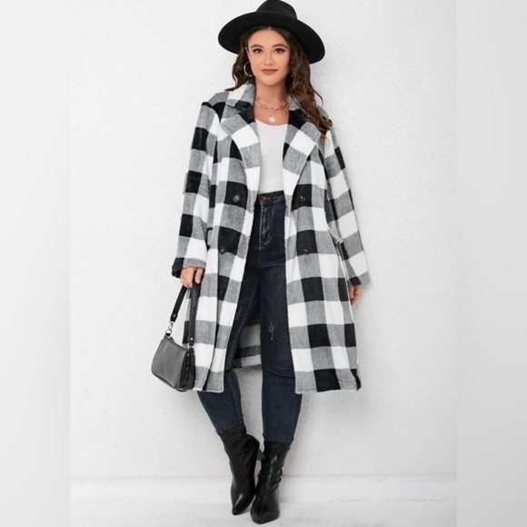 PLUS SIZE FLANNEL BUTTON DOWN PLAID - Picture 2 of 5